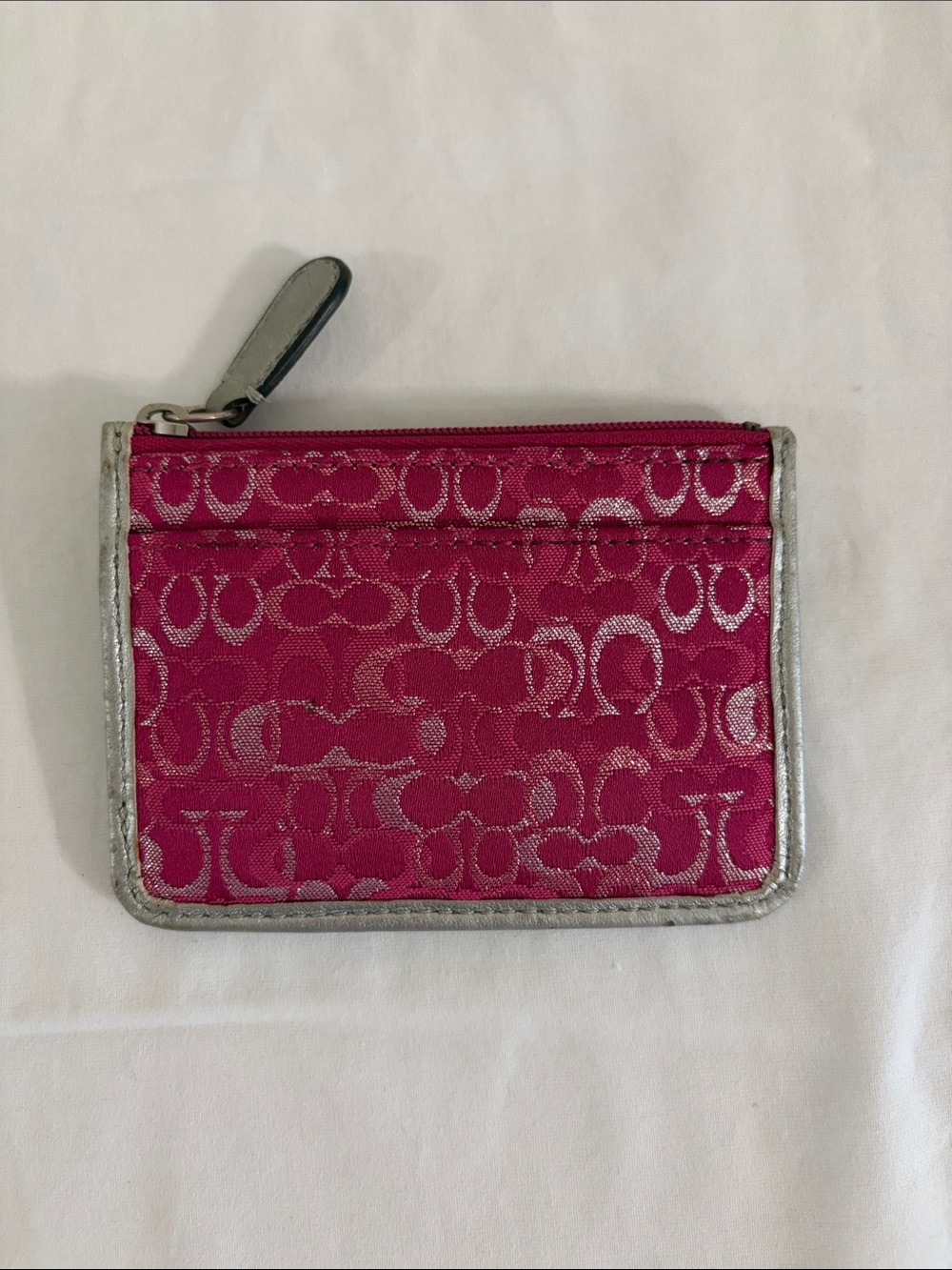 Coach Pink Metallic Coin Purse - Picture 6 of 7